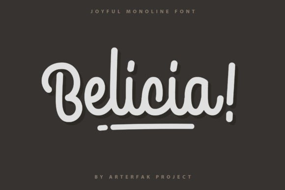 Belicia: A Cheerful Script Font for Modern Web Design