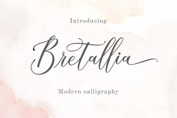 Bretallia: A Modern Script Font for Digital Elegance