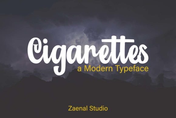 Cigarettes Font: Elegant Script for Editorial Design