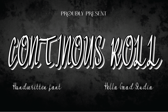 Continous Roll: A Natural Script Handwritten Font for Editorial Design