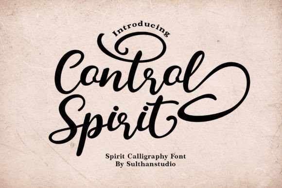 Control Spirit: The Vintage Script Font for Handmade Brands