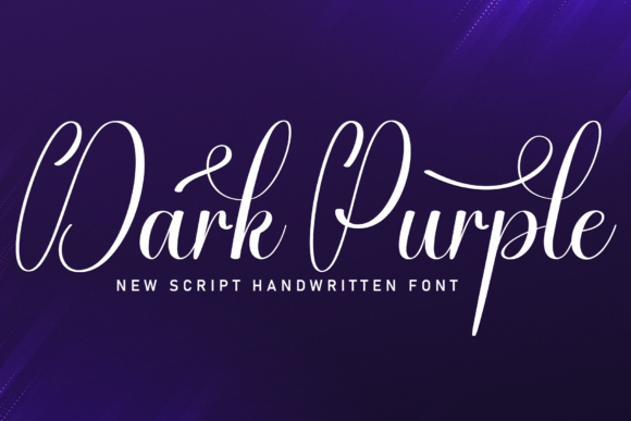 Dark Purple Font Review for Elegant Campaign Design