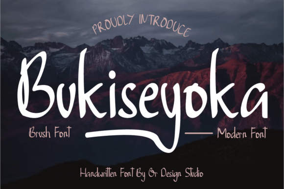Elevate Campaigns with Bukiseyoka Script Typeface