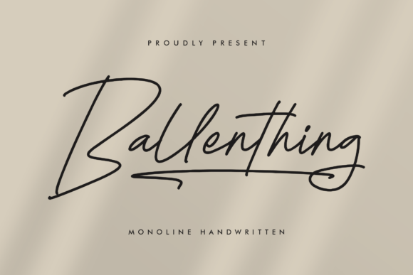 Elevate Digital Brands with Ballenthing Script Font