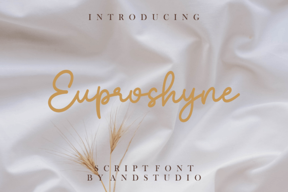 Euproshyne: A Romantic Script Font for Web Design
