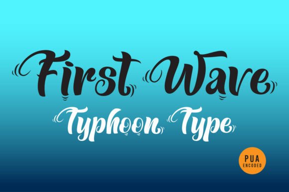 First Wave Font: A Dynamic Script for Modern Web Design