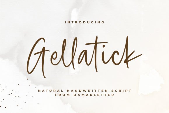 Gellatick: A Whimsical Script for Modern Branding