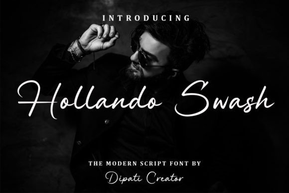 Hollando Swash: An Elegant Script Font for Editorial Design