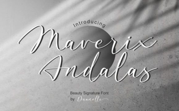 Maverix Andalas: A Modern Script Font for Editorial Design