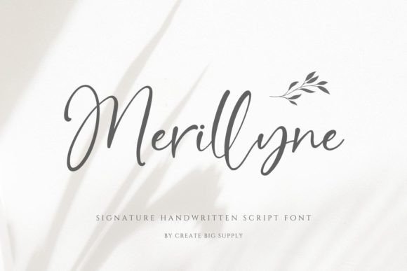 Merillyne: A Captivating Script Typeface for Editorial Design