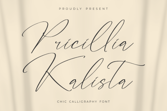 Pricillia Kalista: A Chic Script Handwritten Font for Web Design