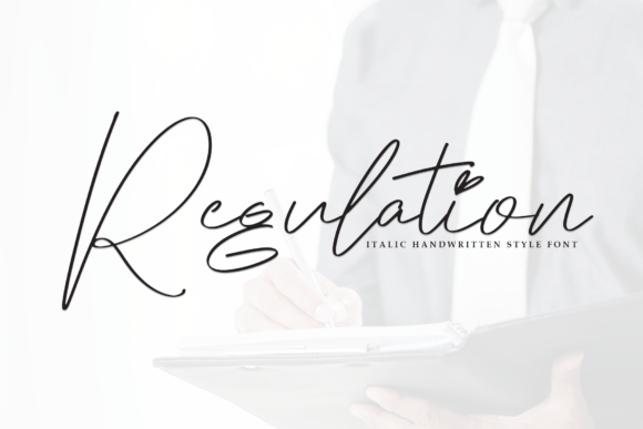 Regulation Font: A Romantic Typeface for Small Business Branding
