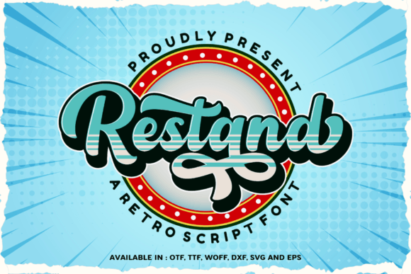Restand: A Retro Bold Script Font for Makers