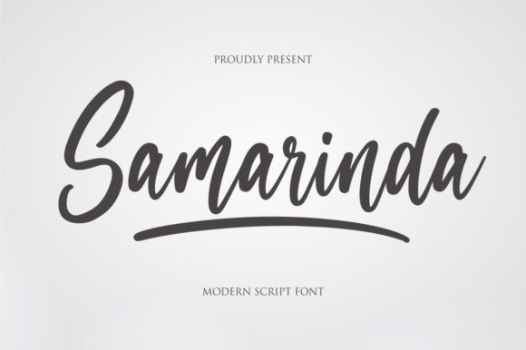 Samarinda: A Modern Script Font for Digital Branding
