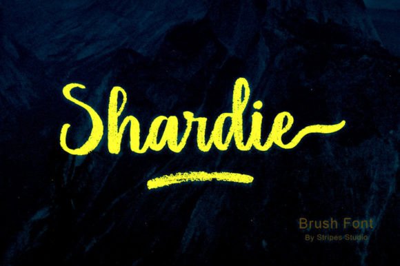 Shardie Font Review: A Bold Script for Modern Branding