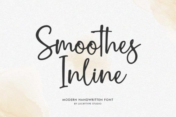 Smoothes Inline: The Handwritten Font for Small Business Branding