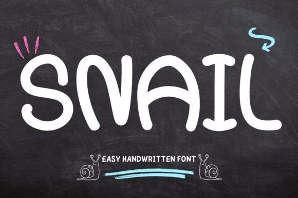 Snail Font: A Sweet Handwritten Typeface for Small Business