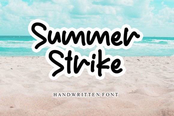 Summer Strike: A Vibrant Script Font for Editorial Design