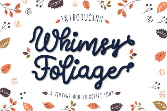 Whimsy Foliage Font for Modern Web Design
